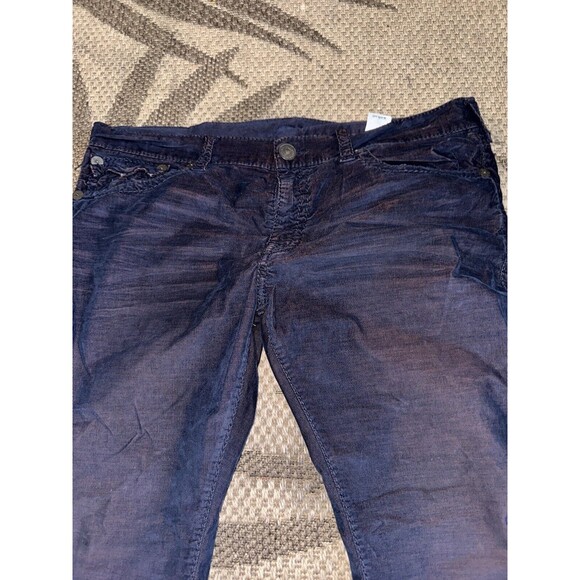 True Religon Ricky Flap Big T Relaxed Straight Leg Corduroy Pants Red 40x29 - Picture 2 of 9